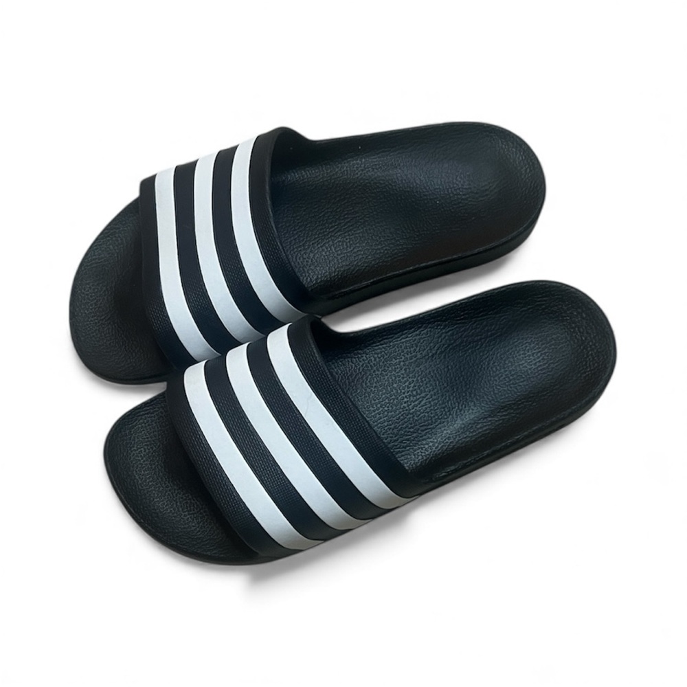 NEW Adidas black Slide Sandals sz 8